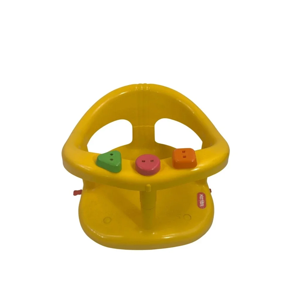 Keter Baby Bath Seat OS Yellow Suction Cup Safety Toys Kids